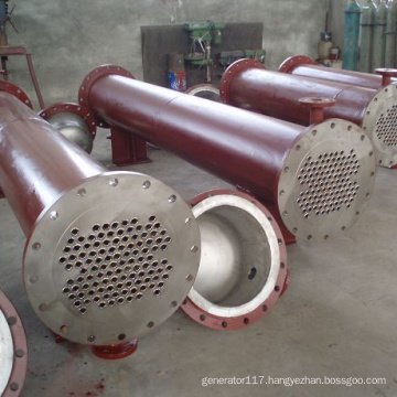 titanium shell-tube heat exchanger for marine equipment